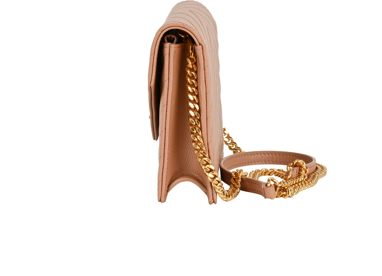 Cassandre Envelope Chain Wallet, &pound;695, Handbags, Pink, Leather, Bottom view